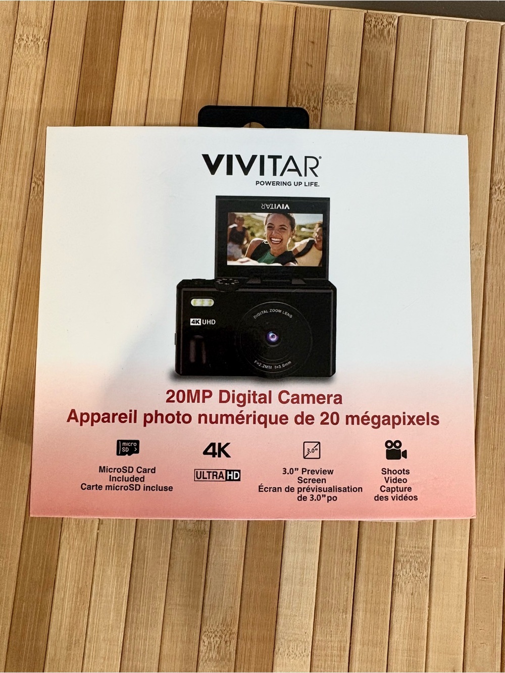 NIB 20MP 4K Digital Camera - Black